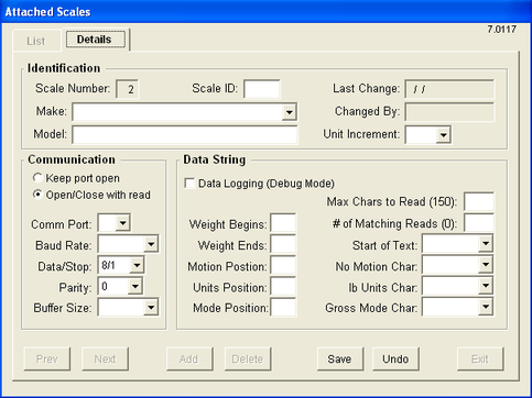 Attached Scales (details)