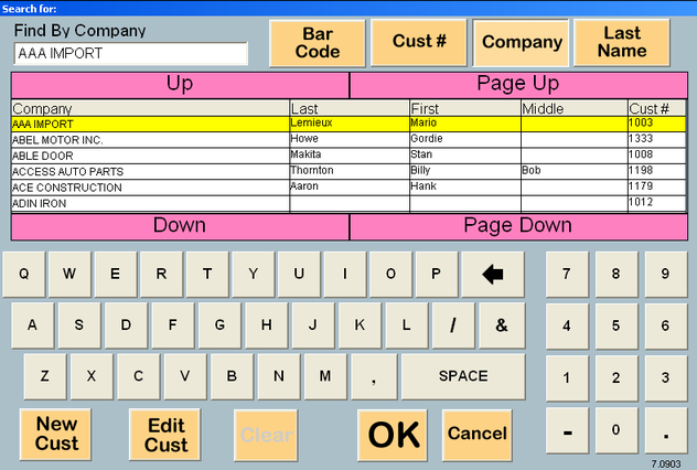 Customer Lookup