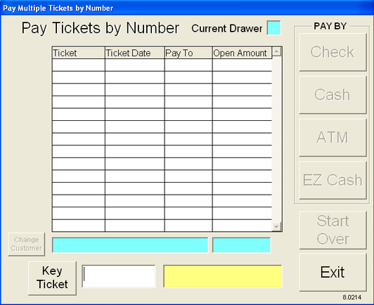 Pay Tickets by Number