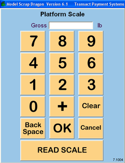 Weight Entry